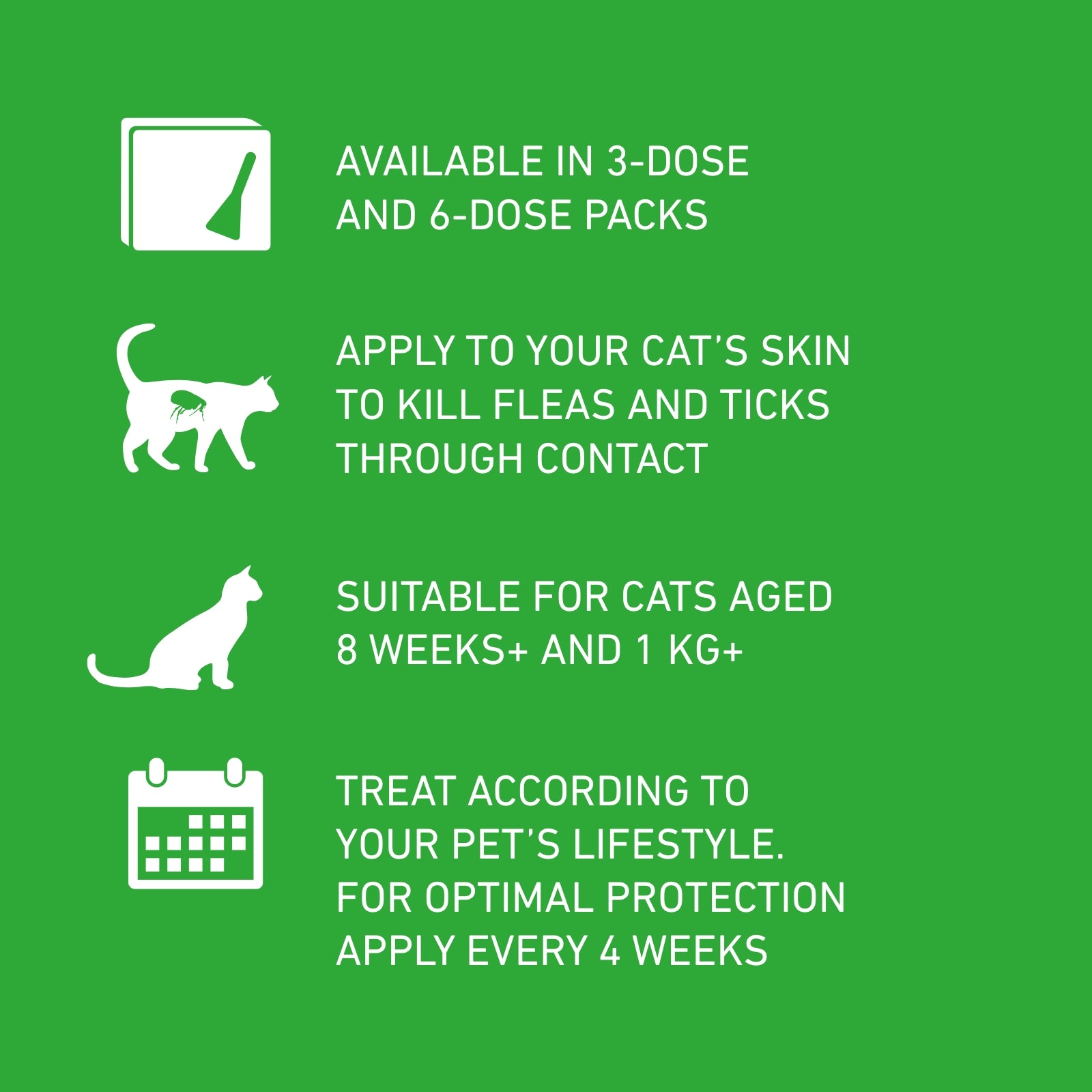 Frontline Plus® Spot-On Flea & Tick Treatment for Cats & Ferrets | 6 Pipettes