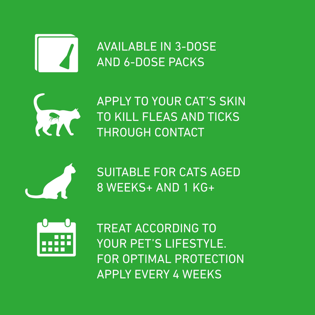 Frontline Plus® Spot-On Flea & Tick Treatment for Cats & Ferrets | 6 Pipettes