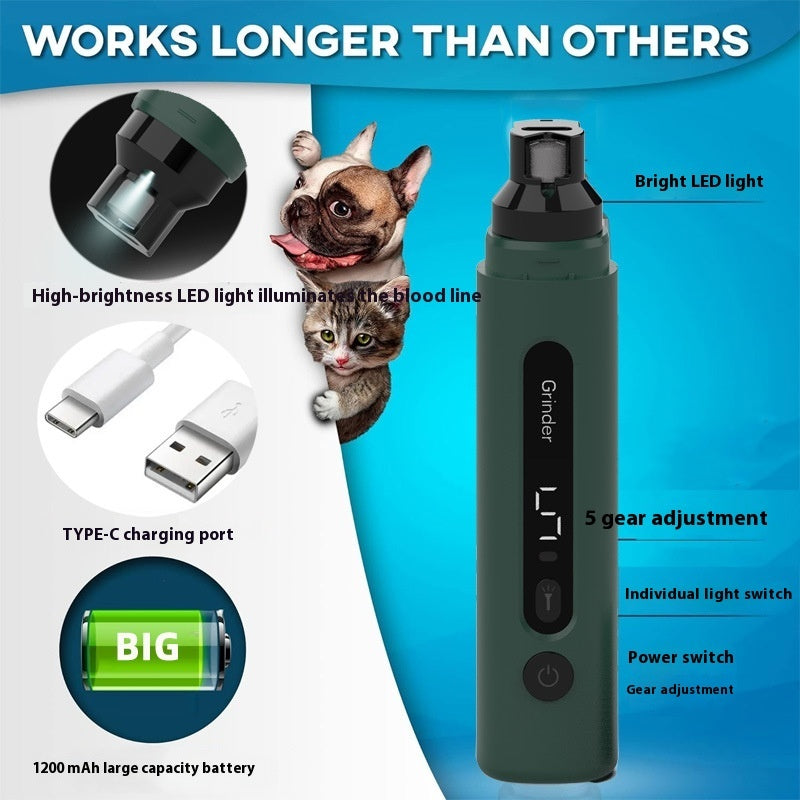 Dog&Cat Nail Grinder Electric Pet Nail Trimmers