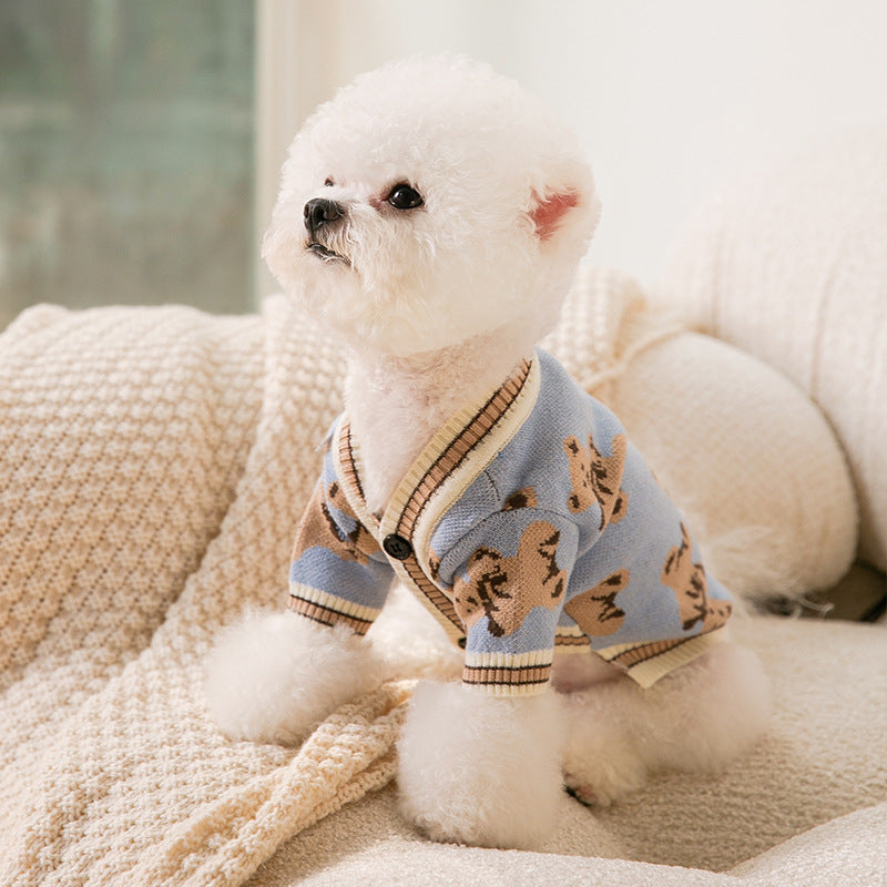 Cozy Pet Dog Knitted Sweater – Simple, Warm & Stylish Winter Apparel