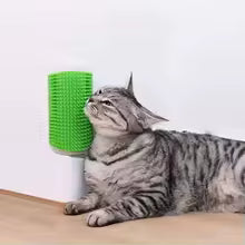 Cat Self-Grooming Wall Brush – Massage & De-Shed Comfort Corner