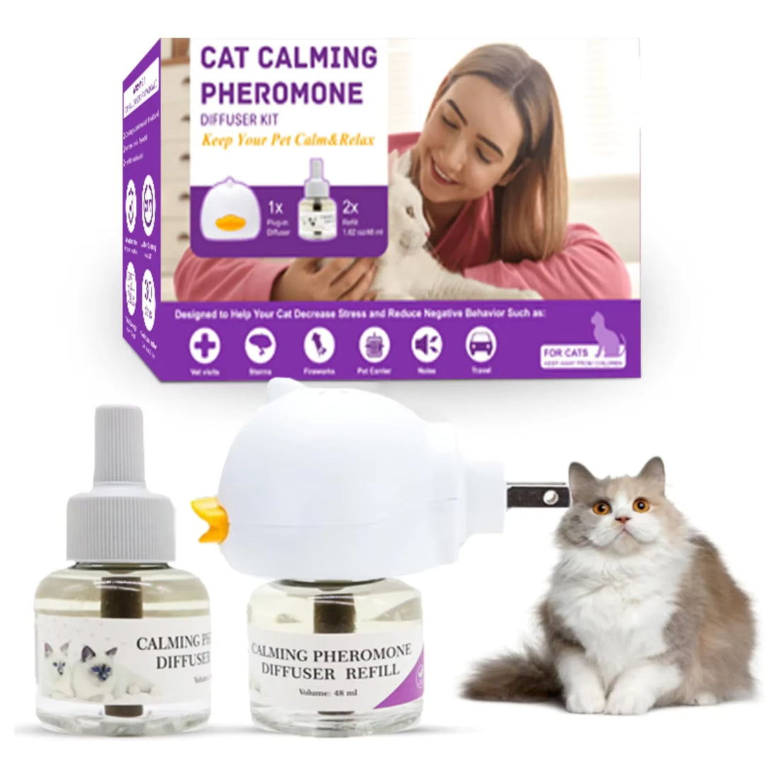 Cat Calming Diffuser – Natural Stress Relief for Anxious Cats