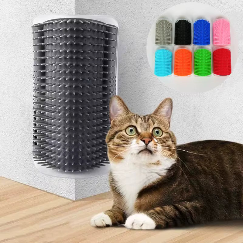 Cat Self-Grooming Wall Brush – Massage & De-Shed Comfort Corner