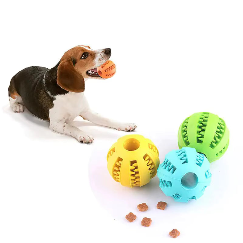 Interactive Treat Dispensing Dog Toy Ball – Chew & Teeth Cleaning Toy