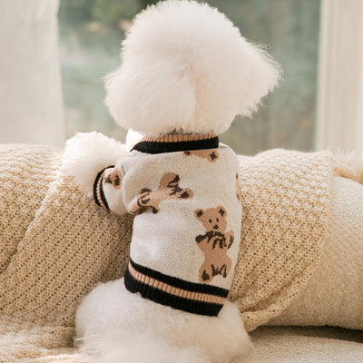 Cozy Pet Dog Knitted Sweater – Simple, Warm & Stylish Winter Apparel