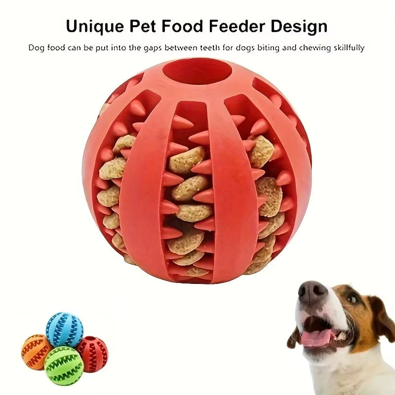Interactive Treat Dispensing Dog Toy Ball – Chew & Teeth Cleaning Toy